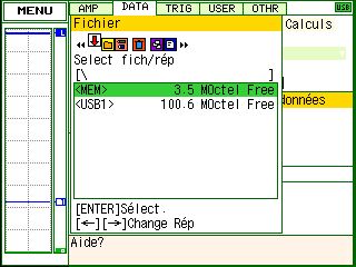 GL200 A GRAPHTEC menu fichier